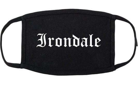 Irondale Alabama AL Old English Cotton Face Mask Black