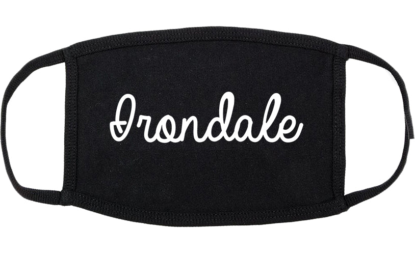 Irondale Alabama AL Script Cotton Face Mask Black