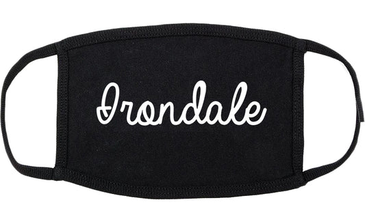 Irondale Alabama AL Script Cotton Face Mask Black