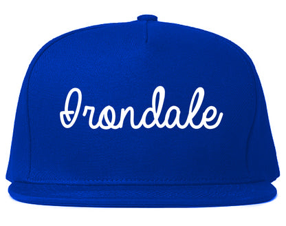 Irondale Alabama AL Script Mens Snapback Hat Royal Blue