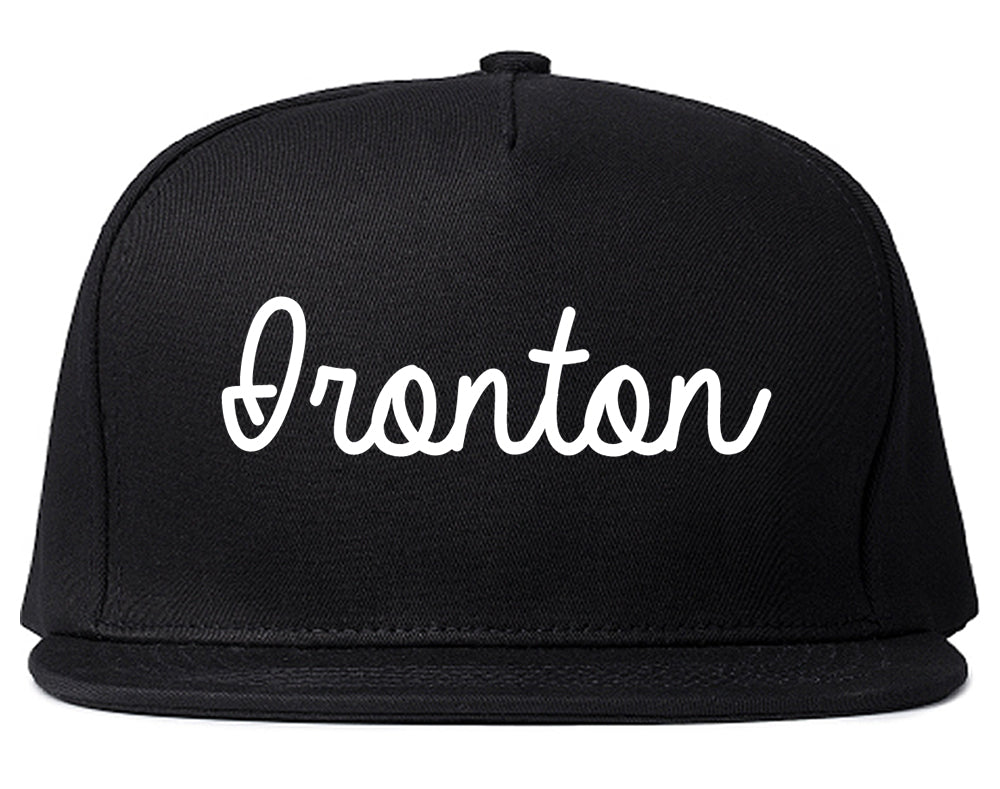 Ironton Ohio OH Script Mens Snapback Hat Black