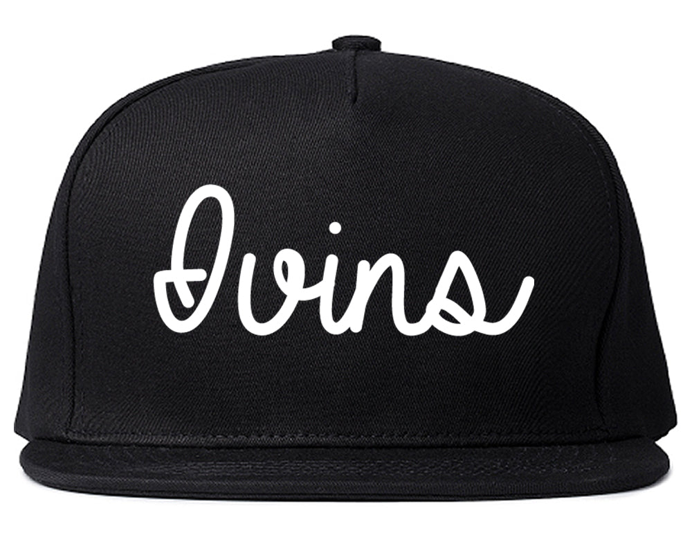 Ivins Utah UT Script Mens Snapback Hat Black