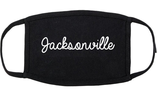 Jacksonville Alabama AL Script Cotton Face Mask Black