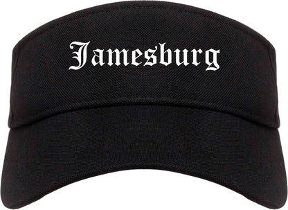 Jamesburg New Jersey NJ Old English Mens Visor Cap Hat Black