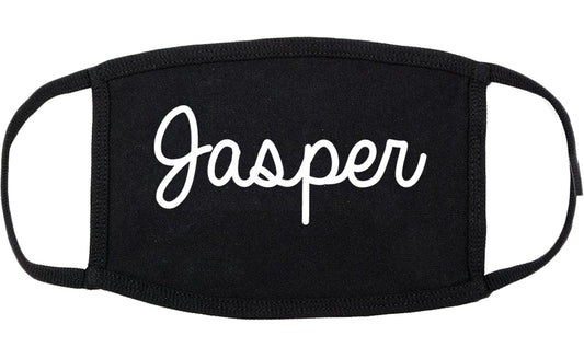 Jasper Alabama AL Script Cotton Face Mask Black