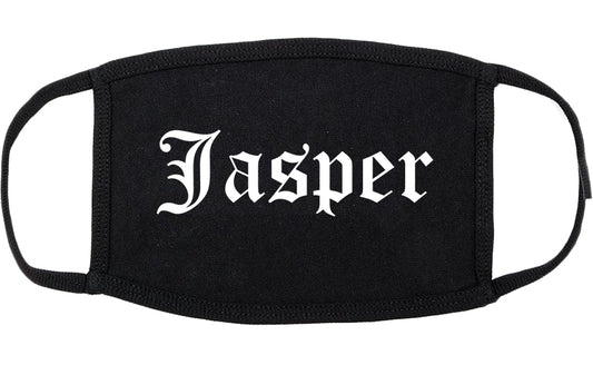 Jasper Texas TX Old English Cotton Face Mask Black
