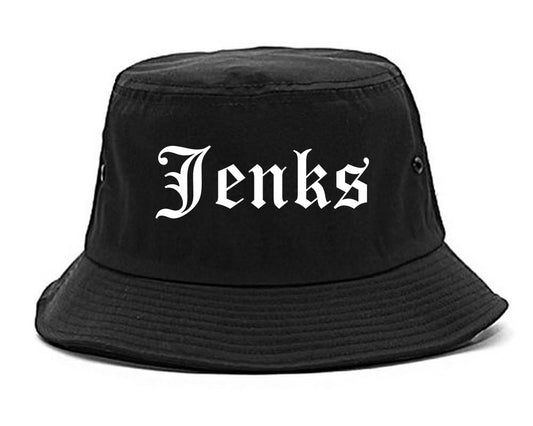Jenks Oklahoma OK Old English Mens Bucket Hat Black