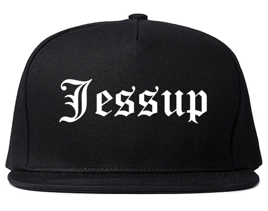 Jessup Pennsylvania PA Old English Mens Snapback Hat Black