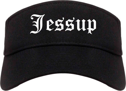 Jessup Pennsylvania PA Old English Mens Visor Cap Hat Black