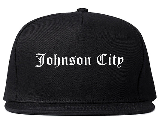 Johnson City Tennessee TN Old English Mens Snapback Hat Black