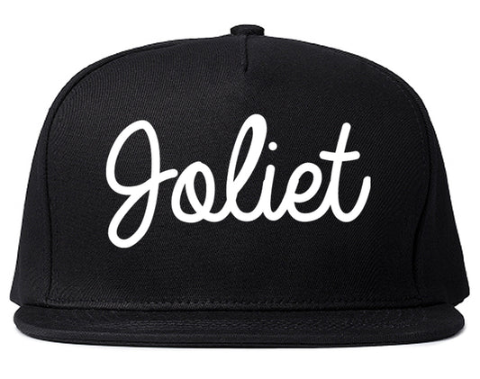 Joliet Illinois IL Script Mens Snapback Hat Black