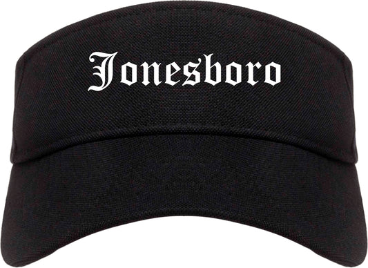 Jonesboro Arkansas AR Old English Mens Visor Cap Hat Black