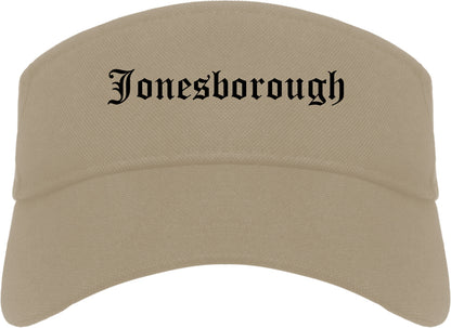 Jonesborough Tennessee TN Old English Mens Visor Cap Hat Khaki