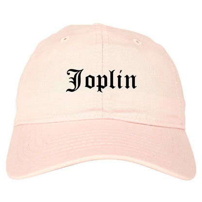 Joplin Missouri MO Old English Mens Dad Hat Baseball Cap Pink