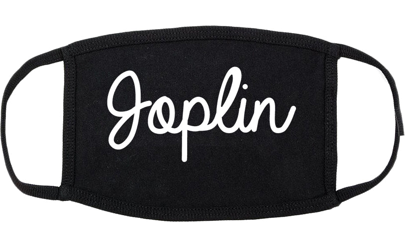 Joplin Missouri MO Script Cotton Face Mask Black