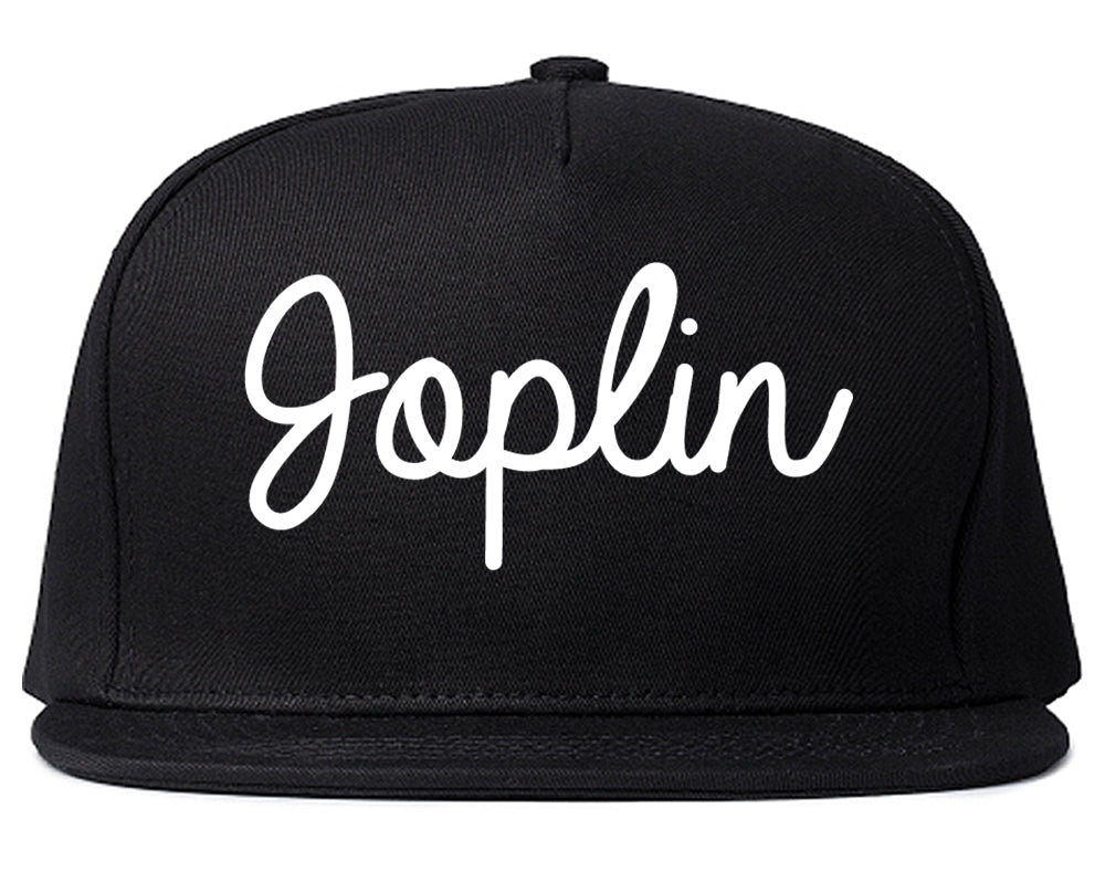 Joplin Missouri MO Script Mens Snapback Hat Black