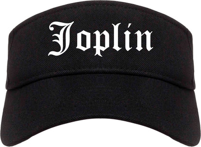 Joplin Missouri MO Old English Mens Visor Cap Hat Black