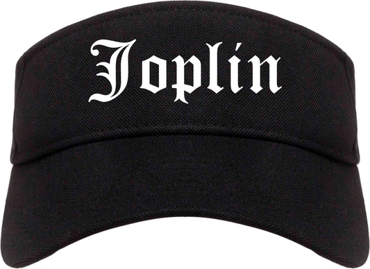 Joplin Missouri MO Old English Mens Visor Cap Hat Black