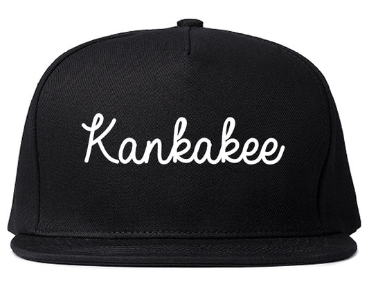 Kankakee Illinois IL Script Mens Snapback Hat Black