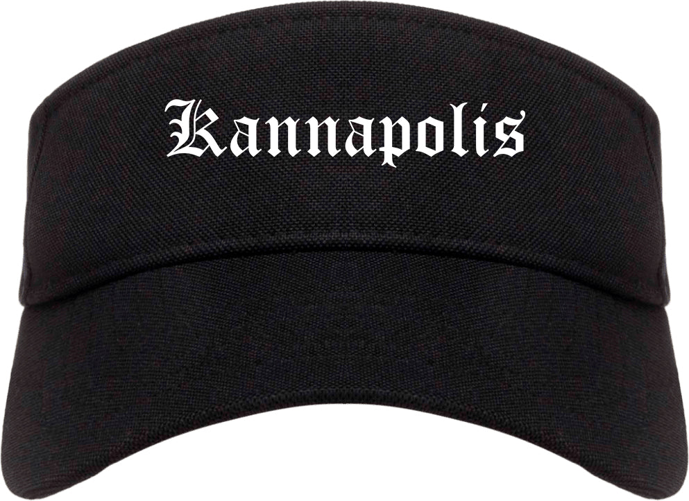 Kannapolis North Carolina NC Old English Mens Visor Cap Hat Black