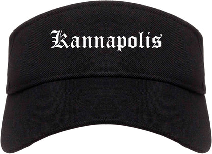 Kannapolis North Carolina NC Old English Mens Visor Cap Hat Black