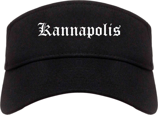 Kannapolis North Carolina NC Old English Mens Visor Cap Hat Black