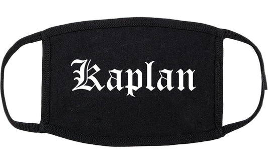 Kaplan Louisiana LA Old English Cotton Face Mask Black
