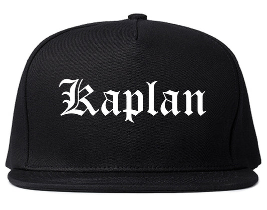 Kaplan Louisiana LA Old English Mens Snapback Hat Black