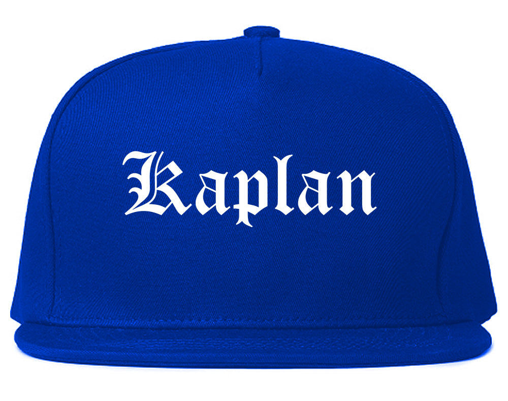 Kaplan Louisiana LA Old English Mens Snapback Hat Royal Blue