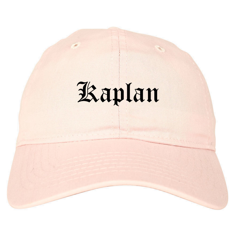 Kaplan Louisiana LA Old English Mens Dad Hat Baseball Cap Pink