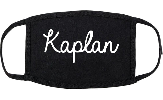 Kaplan Louisiana LA Script Cotton Face Mask Black