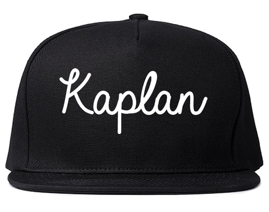 Kaplan Louisiana LA Script Mens Snapback Hat Black