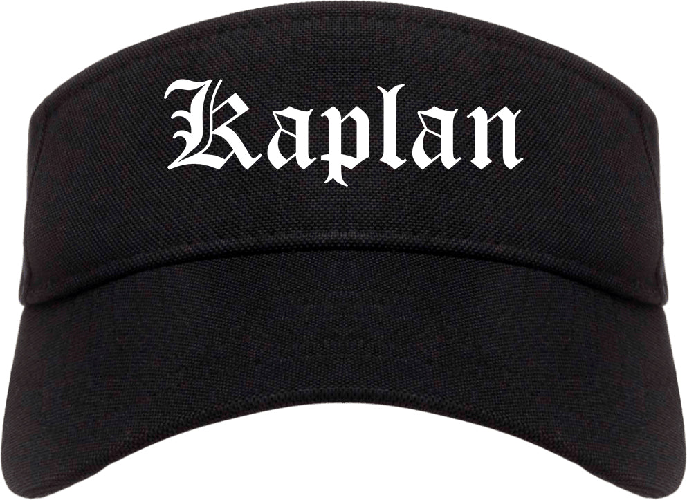 Kaplan Louisiana LA Old English Mens Visor Cap Hat Black
