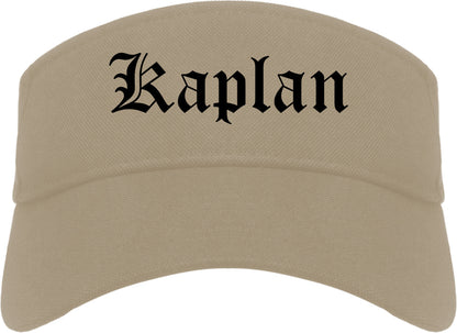 Kaplan Louisiana LA Old English Mens Visor Cap Hat Khaki