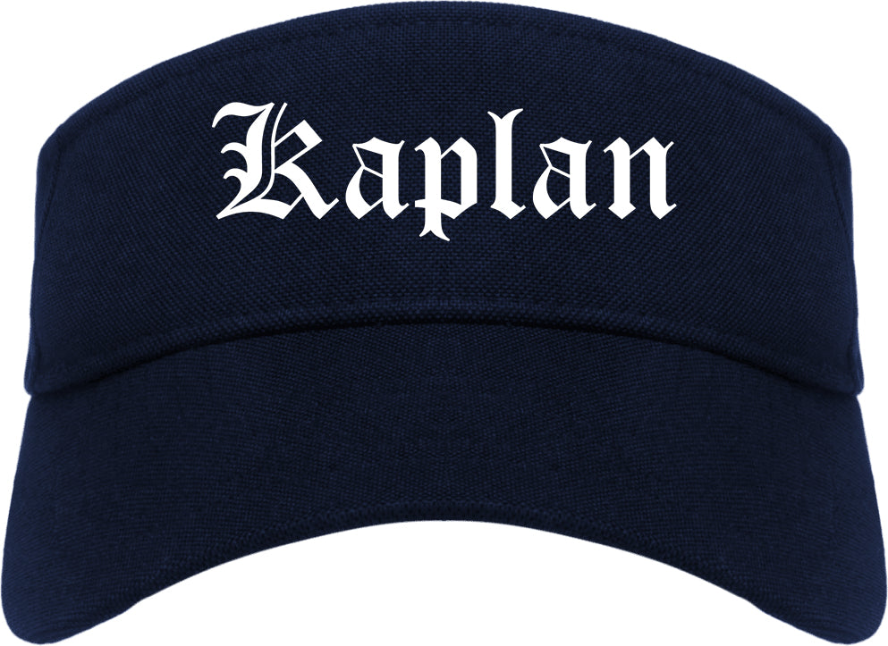 Kaplan Louisiana LA Old English Mens Visor Cap Hat Navy Blue