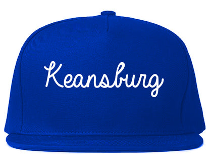 Keansburg New Jersey NJ Script Mens Snapback Hat Royal Blue
