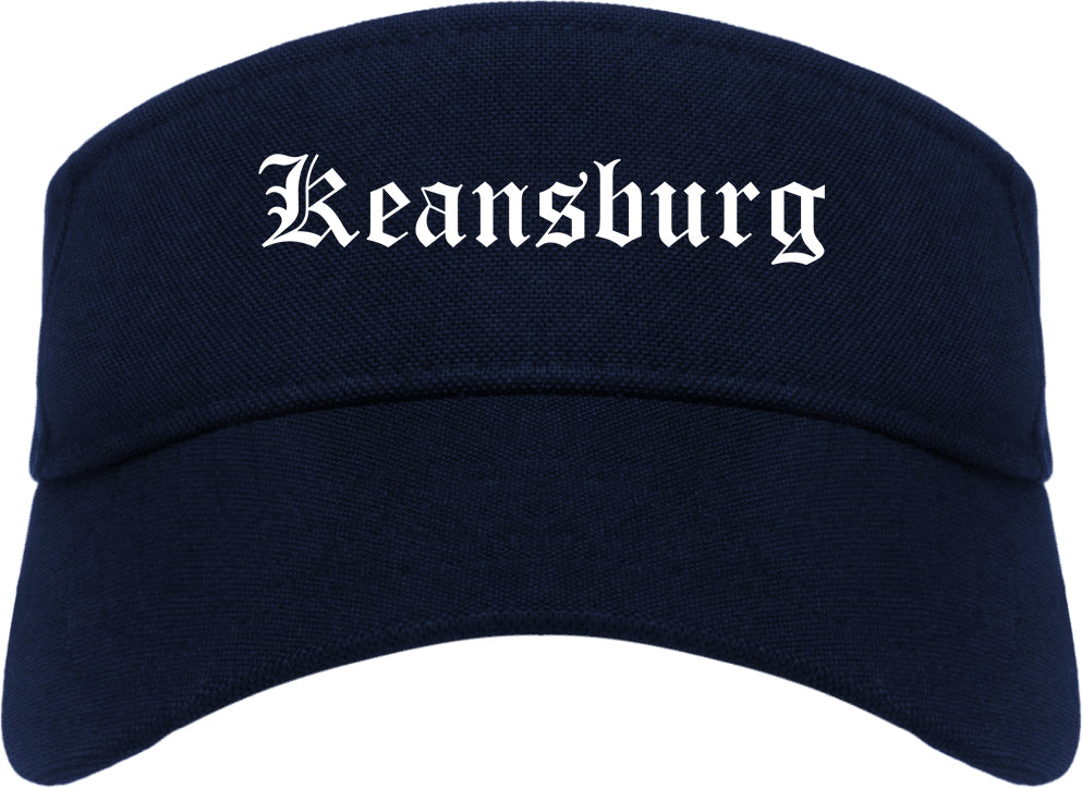 Keansburg New Jersey NJ Old English Mens Visor Cap Hat Navy Blue