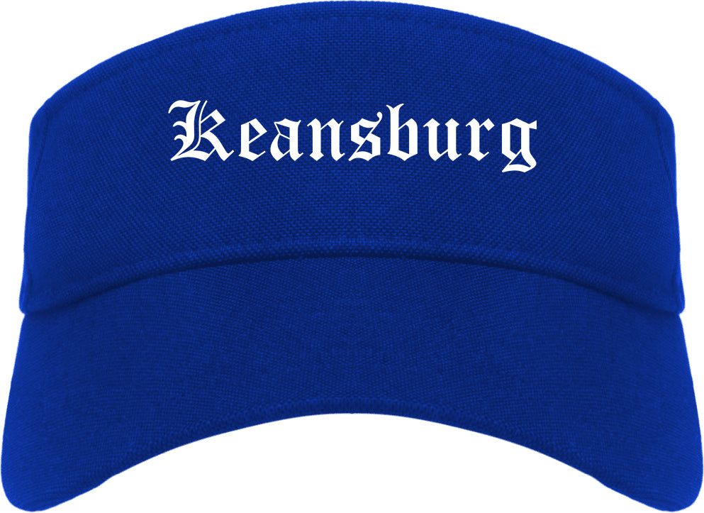 Keansburg New Jersey NJ Old English Mens Visor Cap Hat Royal Blue
