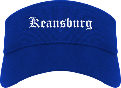 Keansburg New Jersey NJ Old English Mens Visor Cap Hat Royal Blue