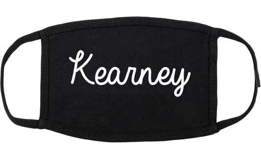 Kearney Missouri MO Script Cotton Face Mask Black