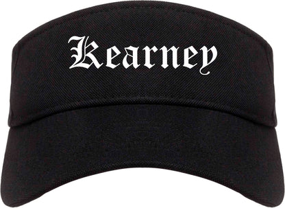 Kearney Missouri MO Old English Mens Visor Cap Hat Black