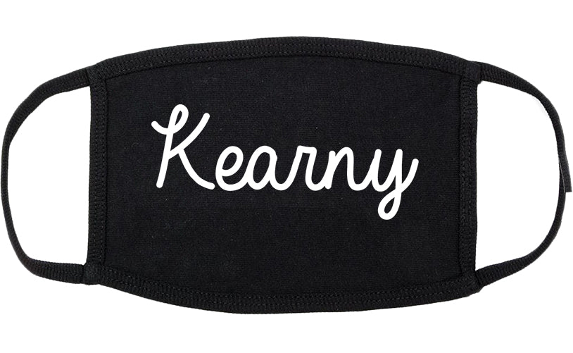 Kearny New Jersey NJ Script Cotton Face Mask Black