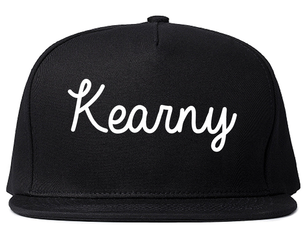Kearny New Jersey NJ Script Mens Snapback Hat Black
