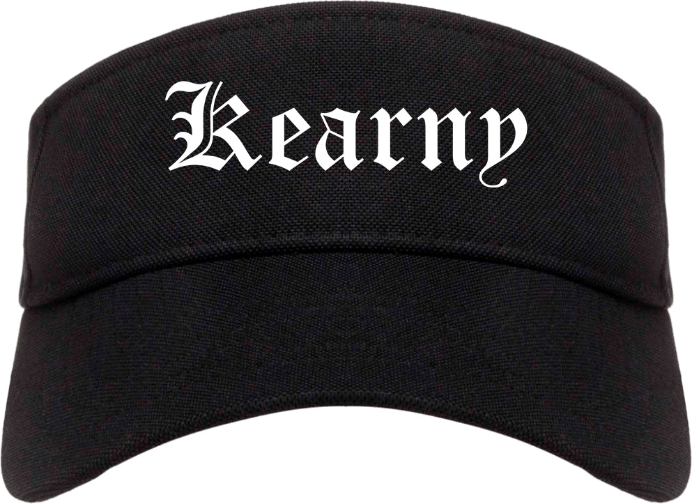 Kearny New Jersey NJ Old English Mens Visor Cap Hat Black