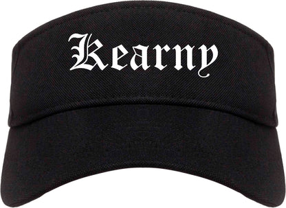 Kearny New Jersey NJ Old English Mens Visor Cap Hat Black