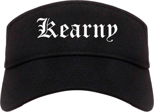 Kearny New Jersey NJ Old English Mens Visor Cap Hat Black