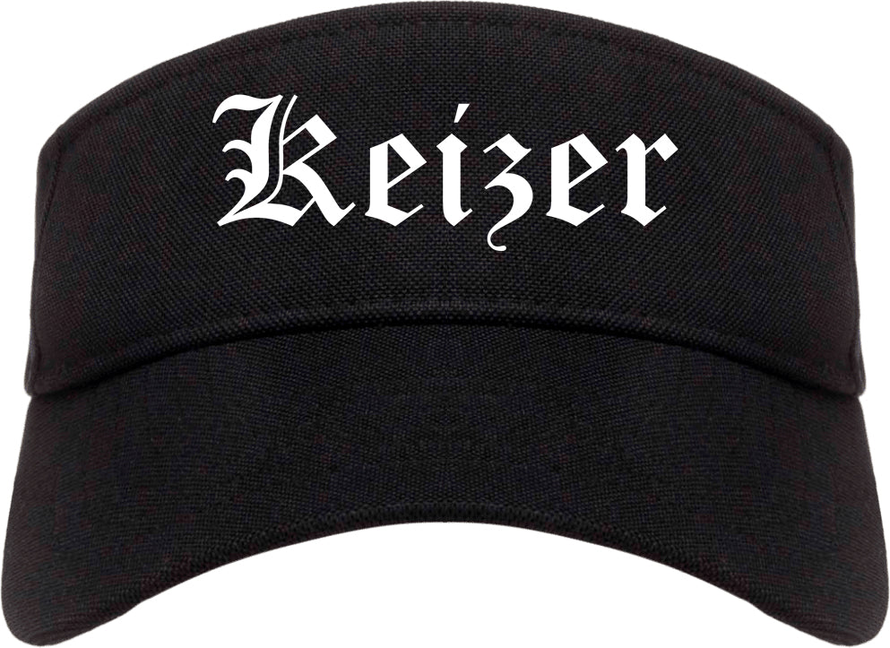 Keizer Oregon OR Old English Mens Visor Cap Hat Black