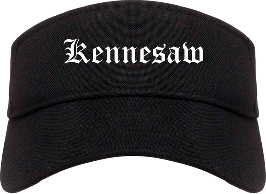 Kennesaw Georgia GA Old English Mens Visor Cap Hat Black