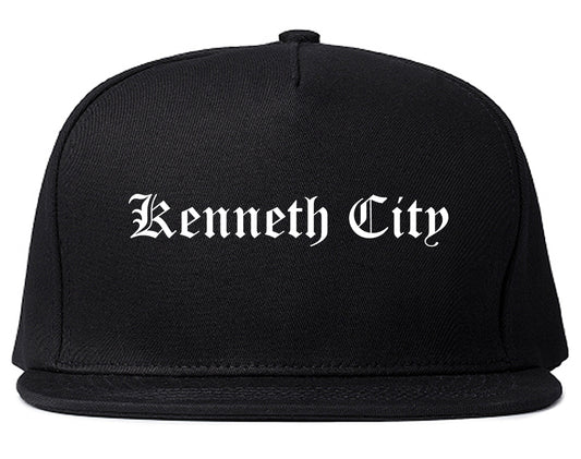 Kenneth City Florida FL Old English Mens Snapback Hat Black