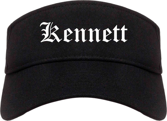 Kennett Missouri MO Old English Mens Visor Cap Hat Black